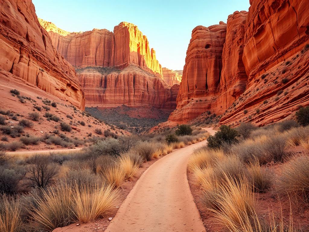 Rote Felsen und Canyonlandschaft in Arizona und Utah